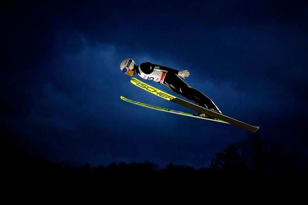 Bilder des Jahres 2023, Sport 02 Februar Sport Themen der Woche KW07 Sport Bilder des Tages ROU: FIS Ski jumping, Skispringen, Ski, nordisch Women s World Cup In Rasnov, men, Keiichi Sato of Japan jumps during the Men s Normal Hill Individual competition during the 27rd World Cup Competition Viessmann FIS Ski Jumping World Cup on February 18, 2023 in Rasnov, Romania. Alex Nicodim Imago Images Copyright: xAlexxNicodimx