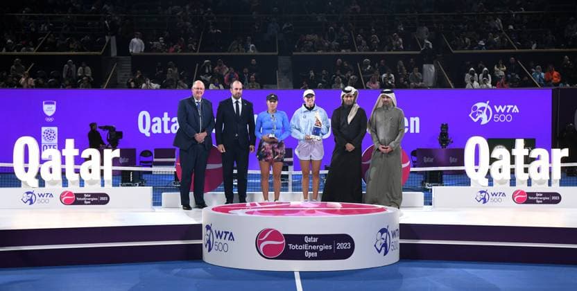 2023 WTA Qatar TotalEnergies Open Womans Single Final Winner Iga Swiatek POL