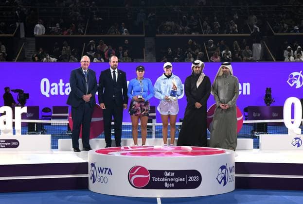 2023 WTA Qatar TotalEnergies Open Womans Single Final Winner Iga Swiatek POL
