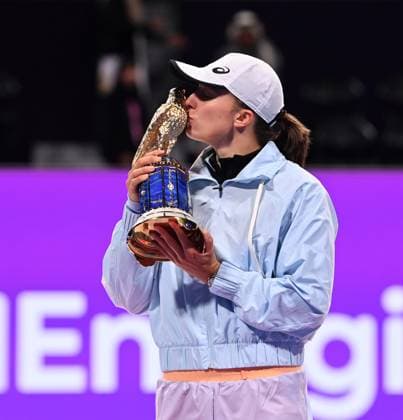 2023 WTA Qatar TotalEnergies Open Womans Single Final Winner Iga Swiatek POL