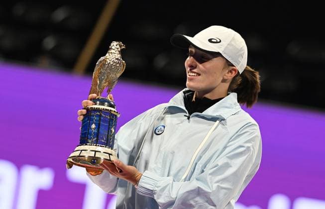 2023 WTA Qatar TotalEnergies Open Womans Single Final Winner Iga Swiatek POL