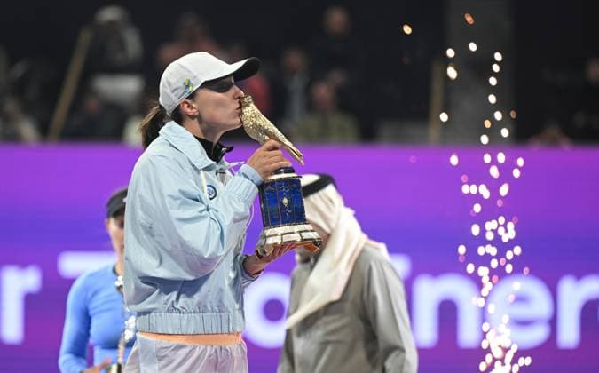 2023 WTA Qatar TotalEnergies Open Womans Single Final Winner Iga Swiatek POL