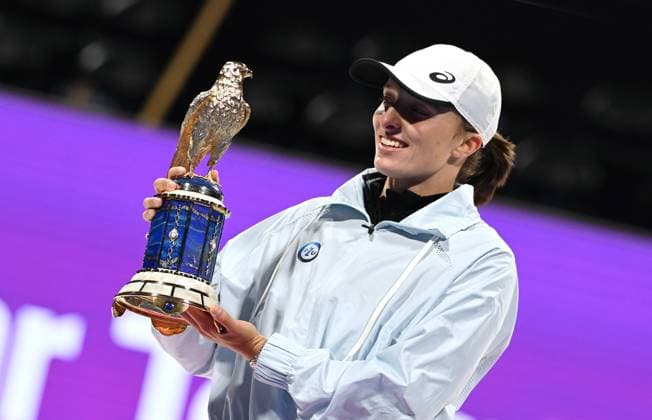 2023 WTA Qatar TotalEnergies Open Womans Single Final Winner Iga Swiatek POL