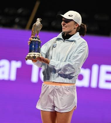 2023 WTA Qatar TotalEnergies Open Womans Single Final Winner Iga Swiatek POL