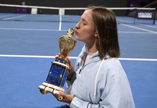 2023 WTA Qatar TotalEnergies Open Womans Single Final Winner Iga Swiatek POL