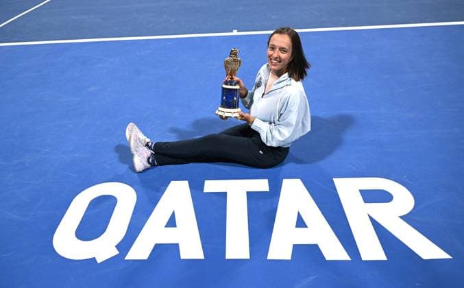 2023 WTA Qatar TotalEnergies Open Womans Single Final Winner Iga Swiatek POL