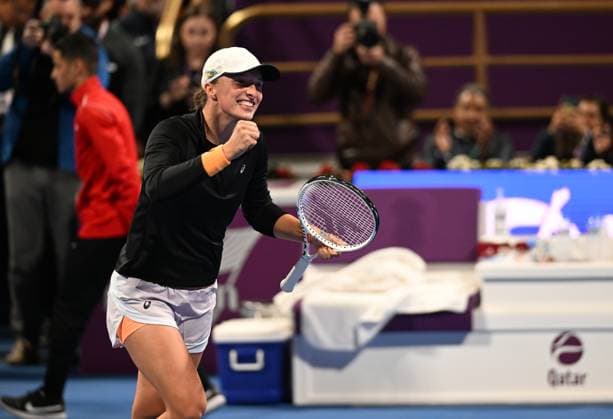 2023 WTA Qatar TotalEnergies Open Womans Single Final Winner Iga Swiatek POL