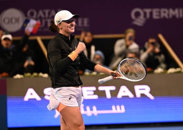 2023 WTA Qatar TotalEnergies Open Womans Single Final Winner Iga Swiatek POL