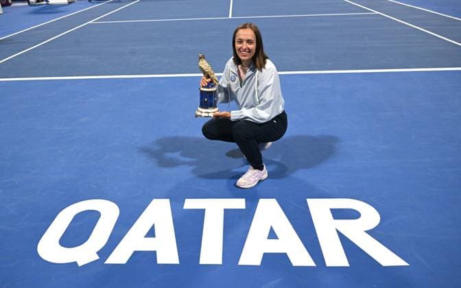 2023 WTA Qatar TotalEnergies Open Womans Single Final Winner Iga Swiatek POL
