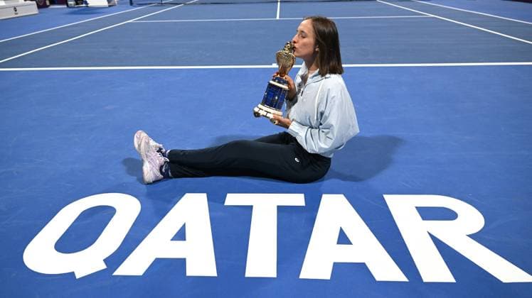 2023 WTA Qatar TotalEnergies Open Womans Single Final Winner Iga Swiatek POL