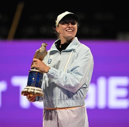 2023 WTA Qatar TotalEnergies Open Womans Single Final Winner Iga Swiatek POL