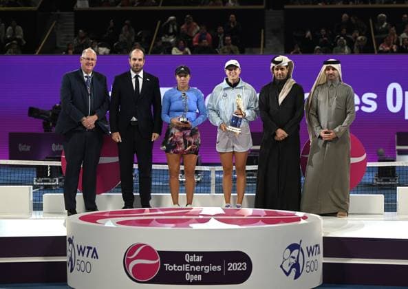 2023 WTA Qatar TotalEnergies Open Womans Single Final Winner Iga Swiatek POL