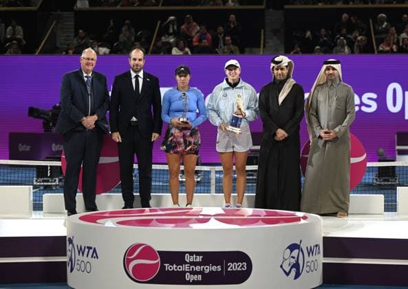 2023 WTA Qatar TotalEnergies Open Womans Single Final Winner Iga Swiatek POL
