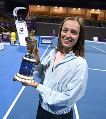2023 WTA Qatar TotalEnergies Open Womans Single Final Winner Iga Swiatek POL