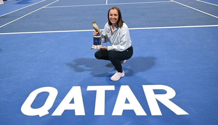 2023 WTA Qatar TotalEnergies Open Womans Single Final Winner Iga Swiatek POL