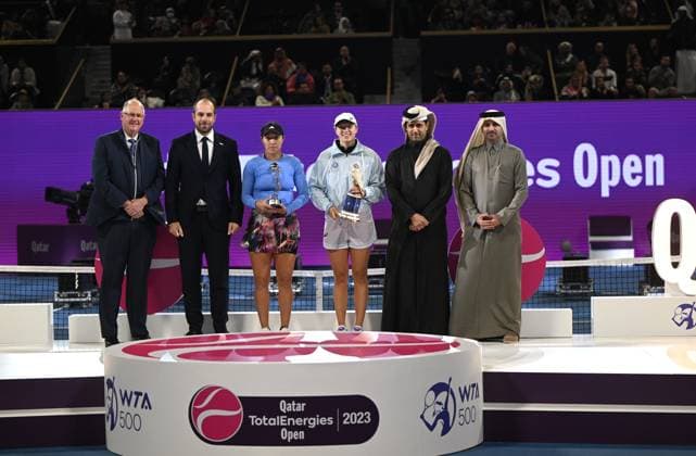 2023 WTA Qatar TotalEnergies Open Womans Single Final Winner Iga Swiatek POL