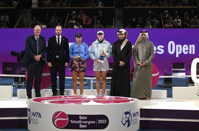 2023 WTA Qatar TotalEnergies Open Womans Single Final Winner Iga Swiatek POL