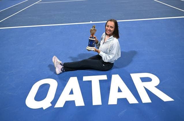 2023 WTA Qatar TotalEnergies Open Womans Single Final Winner Iga Swiatek POL
