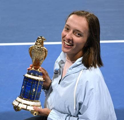2023 WTA Qatar TotalEnergies Open Womans Single Final Winner Iga Swiatek POL