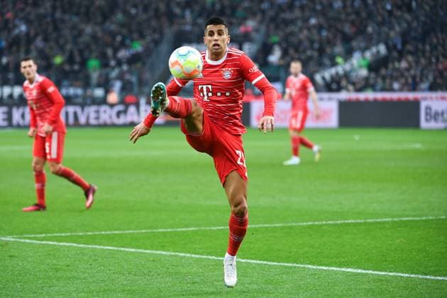 Joao Cancelo Bayern Muenchen 18 02 2023, football GER, season 2022 2023, 1 Bundesliga, 21 matchday, Borussia Mönchengladbach FC Bayern Munich 3 2 Moenchengladbach Borussia Park Nordrhein Westfalen Germany Team2
