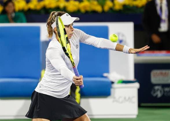 Julia Grabher Tennis Dubai Tennis Championships 2023 WTA Dubai Duty Free Tennis Stadium Dubai United Arab Emirates 20 February 2023 Copyright: xJuergenxHasenkopfx