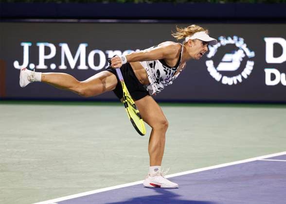 Julia Grabher Tennis Dubai Tennis Championships 2023 WTA Dubai Duty Free Tennis Stadium Dubai United Arab Emirates 20 February 2023 Copyright: xJuergenxHasenkopfx