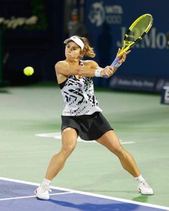Julia Grabher Tennis Dubai Tennis Championships 2023 WTA Dubai Duty Free Tennis Stadium Dubai United Arab Emirates 20 February 2023 Copyright: xJuergenxHasenkopfx