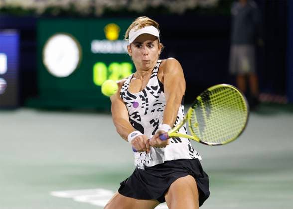Julia Grabher Tennis Dubai Tennis Championships 2023 WTA Dubai Duty Free Tennis Stadium Dubai United Arab Emirates 20 February 2023 Copyright: xJuergenxHasenkopfx