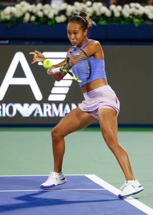 Leylah Fernandez CAN Tennis Dubai Tennis Championships 2023 WTA Dubai Duty Free Tennis Stadium Dubai United Arab Emirates 20 February 2023 Copyright: xJuergenxHasenkopfx