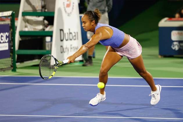Leylah Fernandez CAN Tennis Dubai Tennis Championships 2023 WTA Dubai Duty Free Tennis Stadium Dubai United Arab Emirates 20 February 2023 Copyright: xJuergenxHasenkopfx