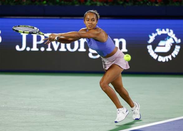 Leylah Fernandez CAN Tennis Dubai Tennis Championships 2023 WTA Dubai Duty Free Tennis Stadium Dubai United Arab Emirates 20 February 2023 Copyright: xJuergenxHasenkopfx
