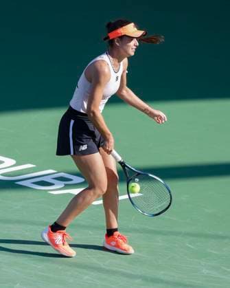 Sorana Cirstea cheers after victory,jubilation,joy,emotion Tennis Dubai Tennis Championships 2023 WTA Dubai Duty Free Tennis Stadium Dubai United Arab Emirates 20 February 2023 Copyright: xJuergenxHasenkopfx