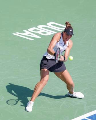 Beatriz Haddad Maia Tennis Dubai Tennis Championships 2023 WTA Dubai Duty Free Tennis Stadium Dubai United Arab Emirates 20 February 2023 Copyright: xJuergenxHasenkopfx