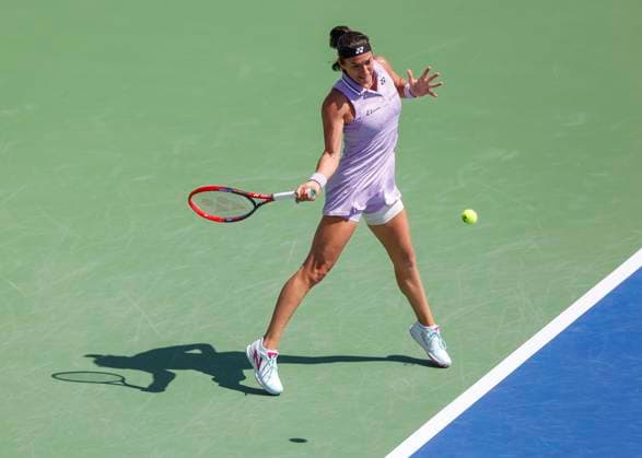 Caroline Garcia FRA Tennis Dubai Tennis Championships 2023 WTA Dubai Duty Free Tennis Stadium Dubai United Arab Emirates 21 February 2023 Copyright: xJuergenxHasenkopfx