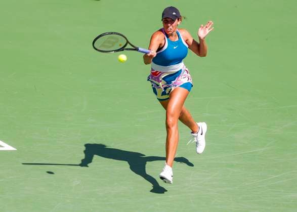 Madison Keys USA Tennis Dubai Tennis Championships 2023 WTA Dubai Duty Free Tennis Stadium Dubai United Arab Emirates 21 February 2023 Copyright: xJuergenxHasenkopfx