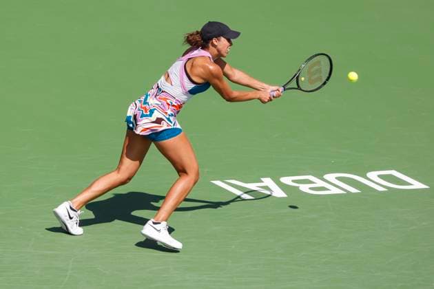 Madison Keys USA Tennis Dubai Tennis Championships 2023 WTA Dubai Duty Free Tennis Stadium Dubai United Arab Emirates 21 February 2023 Copyright: xJuergenxHasenkopfx