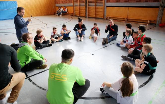 EURO 2024 ambassadors Celia Sasic and Philipp Lahm visit social competence project in Stuttgart