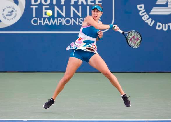 Belinda Bencic Tennis Dubai Tennis Championships 2023 WTA Dubai Duty Free Tennis Stadium Dubai United Arab Emirates 21 February 2023 Copyright: xJuergenxHasenkopfx