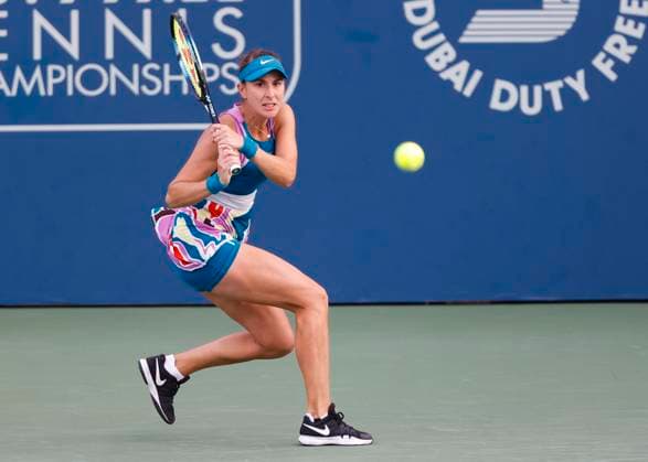 Belinda Bencic Tennis Dubai Tennis Championships 2023 WTA Dubai Duty Free Tennis Stadium Dubai United Arab Emirates 21 February 2023 Copyright: xJuergenxHasenkopfx
