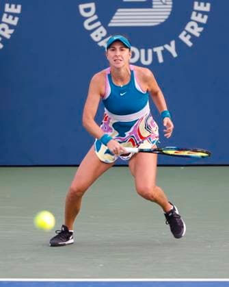 Belinda Bencic Tennis Dubai Tennis Championships 2023 WTA Dubai Duty Free Tennis Stadium Dubai United Arab Emirates 21 February 2023 Copyright: xJuergenxHasenkopfx
