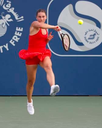 Marta Kostyuk Tennis Dubai Tennis Championships 2023 WTA Dubai Duty Free Tennis Stadium Dubai United Arab Emirates 21 February 2023 Copyright: xJuergenxHasenkopfx