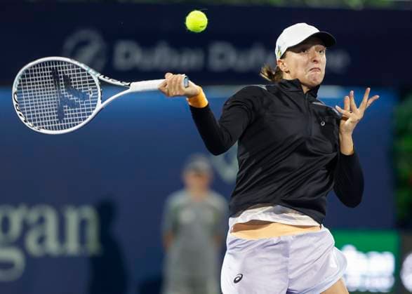 Iga Swiatek Tennis Dubai Tennis Championships 2023 WTA Dubai Duty Free Tennis Stadium Dubai United Arab Emirates 21 February 2023 Copyright: xJuergenxHasenkopfx
