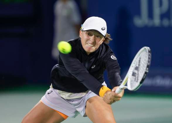 Iga Swiatek Tennis Dubai Tennis Championships 2023 WTA Dubai Duty Free Tennis Stadium Dubai United Arab Emirates 21 February 2023 Copyright: xJuergenxHasenkopfx