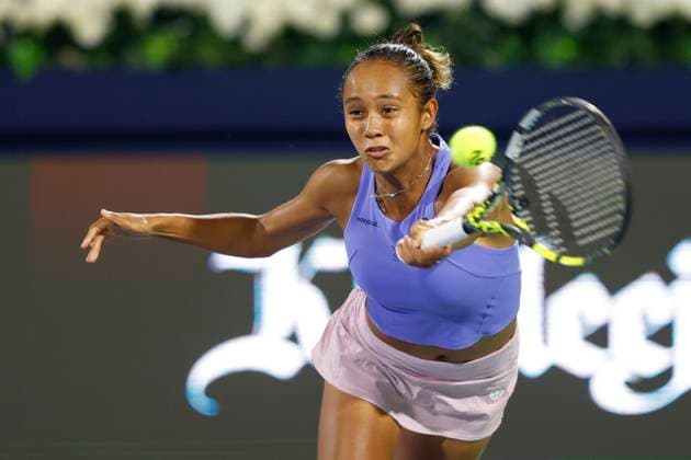 Leylah Fernandez CAN Tennis Dubai Tennis Championships 2023 WTA Dubai Duty Free Tennis Stadium Dubai United Arab Emirates 21 February 2023 Copyright: xJuergenxHasenkopfx