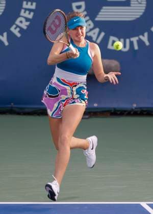 Linda Fruhvirtova CZE Tennis Dubai Tennis Championships 2023 WTA Dubai Duty Free Tennis Stadium Dubai United Arab Emirates 21 February 2023 Copyright: xJuergenxHasenkopfx