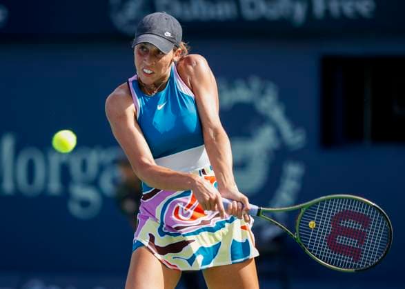 Madison Keys USA Tennis Dubai Tennis Championships 2023 WTA Dubai Duty Free Tennis Stadium Dubai United Arab Emirates 22 February 2023 Copyright: xJuergenxHasenkopfx