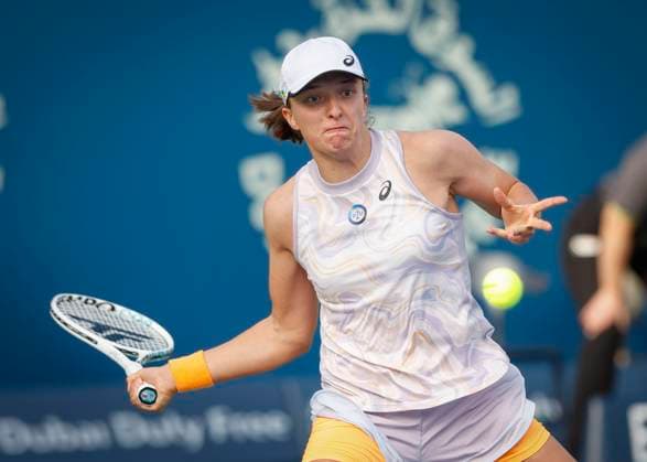 Iga Swiatek Tennis Dubai Tennis Championships 2023 WTA Dubai Duty Free Tennis Stadium Dubai United Arab Emirates 22 February 2023 Copyright: xJuergenxHasenkopfx