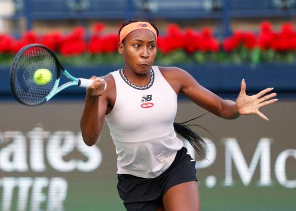 Coco Gauff Tennis Dubai Tennis Championships 2023 WTA Dubai Duty Free Tennis Stadium Dubai United Arab Emirates 23 February 2023 Copyright: xJuergenxHasenkopfx