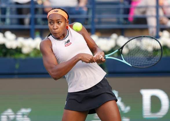 Coco Gauff Tennis Dubai Tennis Championships 2023 WTA Dubai Duty Free Tennis Stadium Dubai United Arab Emirates 23 February 2023 Copyright: xJuergenxHasenkopfx