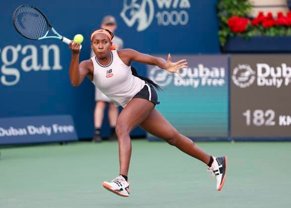 Coco Gauff Tennis Dubai Tennis Championships 2023 WTA Dubai Duty Free Tennis Stadium Dubai United Arab Emirates 23 February 2023 Copyright: xJuergenxHasenkopfx